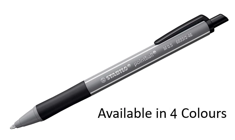 Ballpoint Pen - STABILO pointball Colourful - Assorted Pack Sizes and Colours