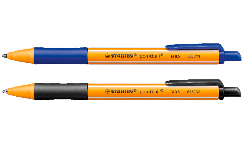 Ballpoint Pen - STABILO pointball - Pack of 2 - Blue, Black - Image 3