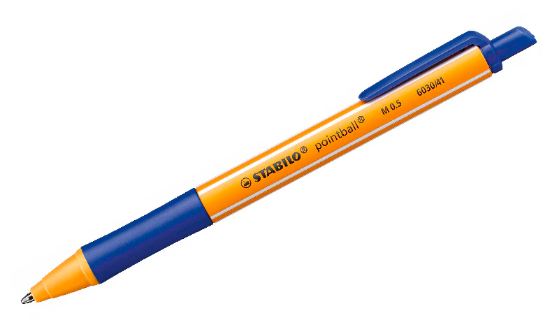 Ballpoint Pen - STABILO pointball - Pack of 2 - Blue, Black - Image 4
