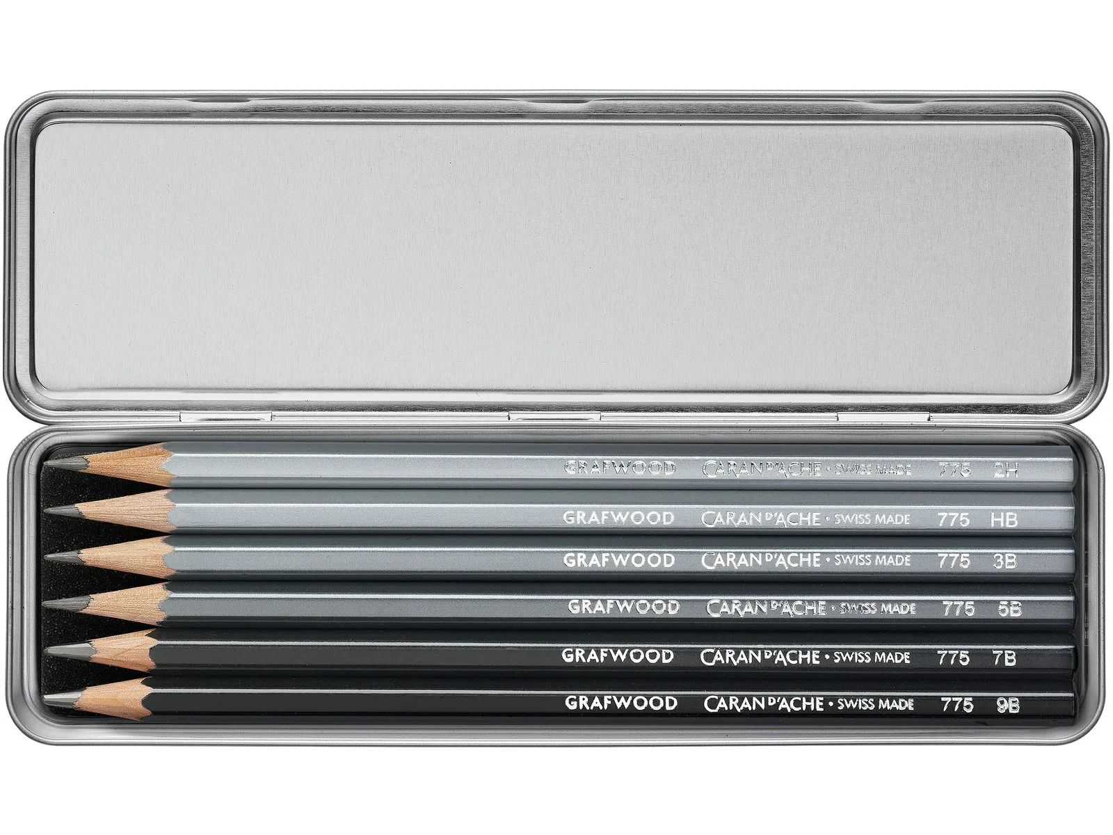 Caran d’Ache Grafwood Graphite Pencils – Assortment of 6 Hardness Grades - Image 3
