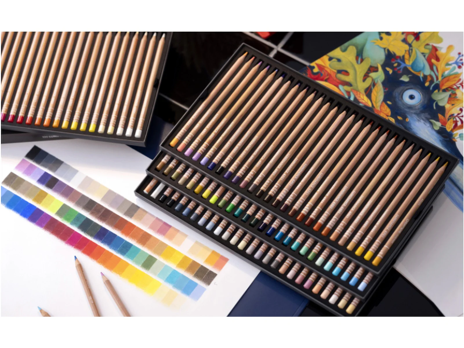 Caran d’Ache Luminance 6901 Coloured Pencils – Set of 100 + 2 Blenders - Image 7