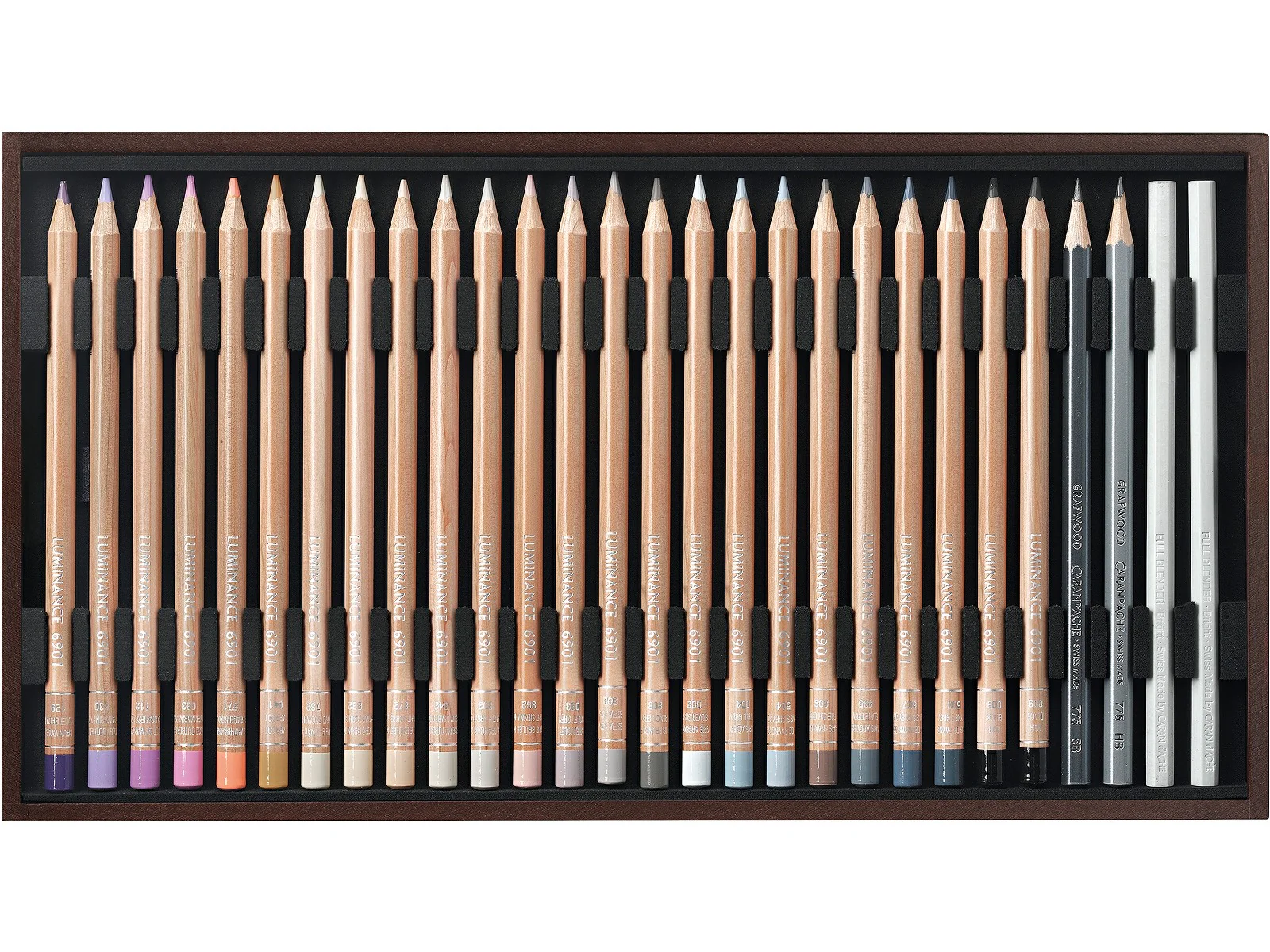 Caran d’Ache Luminance 6901 Coloured Pencils – Set of 76 Wooden Box - Image 4