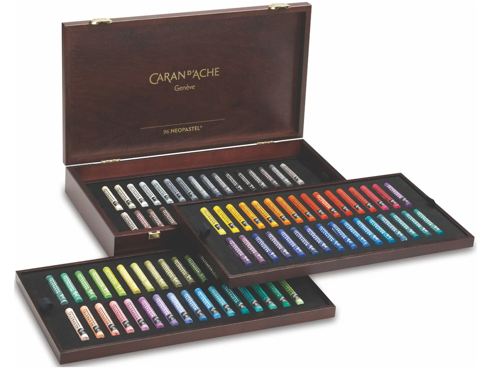 Caran d’Ache Neopastel Soft Pastels – Wooden Box Set of 96