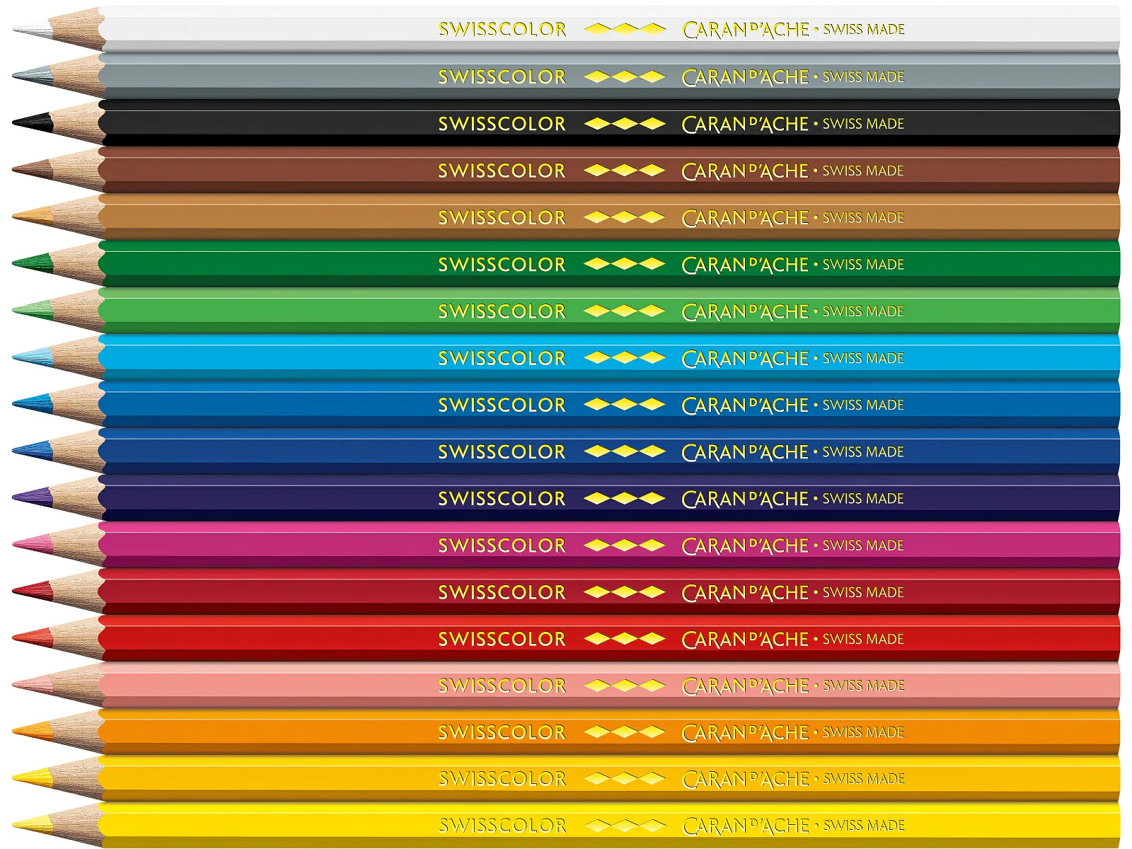Caran d’Ache Swisscolor Permanent Coloured Pencils – Set of 18 - Image 3