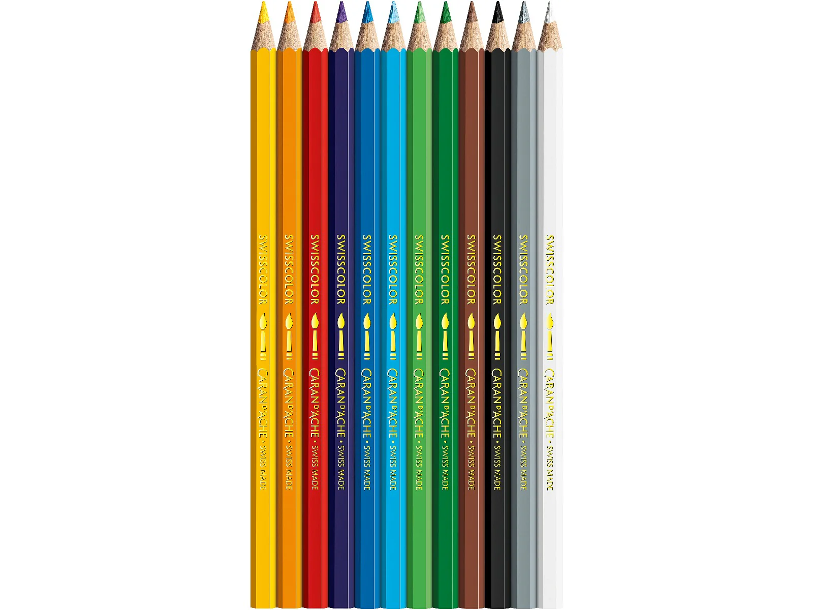 Caran d’Ache Swisscolor Water-Soluble Coloured Pencils – Set of 12 - Image 4