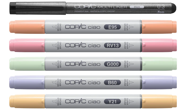 Copic Ciao 5 + 1 Pastels - Image 3