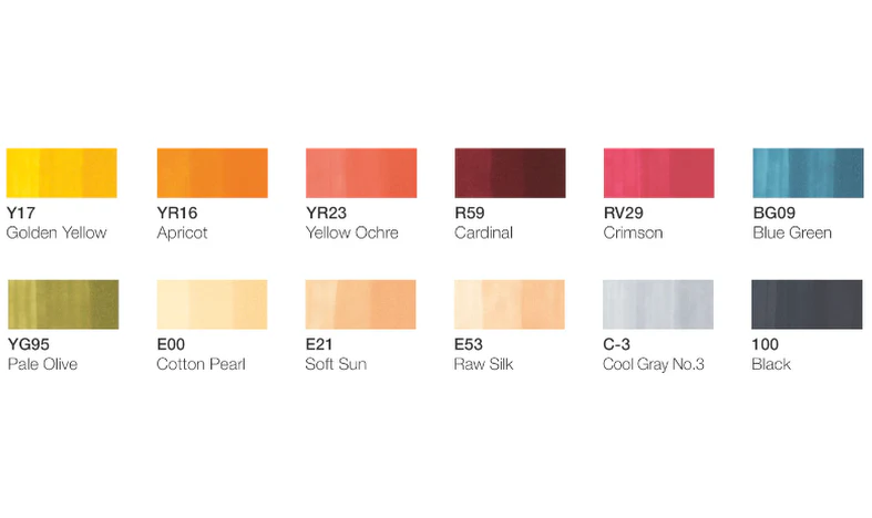 Copic Ciao Manga Set of 12 School Uniform - Image 4