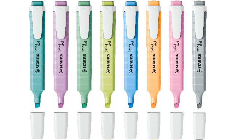 Highlighter - STABILO swing cool Pastel - Pack of 8 - Assorted Colours - Image 3
