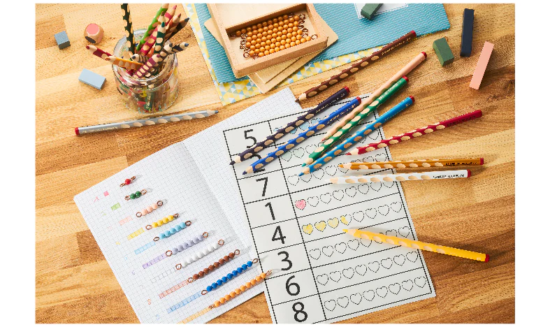 Ergonomic Colouring Pencil - STABILO EASYcolors - Right-Handed - Pack of 12 - Special Colours with Sharpener - Image 4