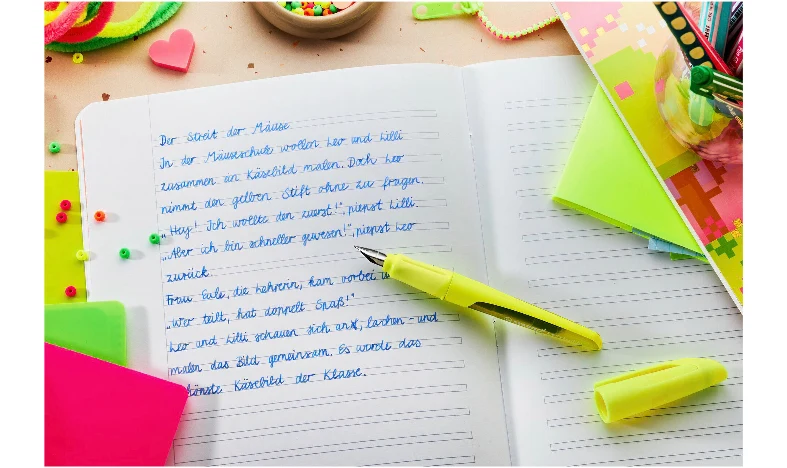 Ergonomic School Fountain Pen - STABILO EASYbuddy Neon - Assorted Colours and Nibs - Image 17