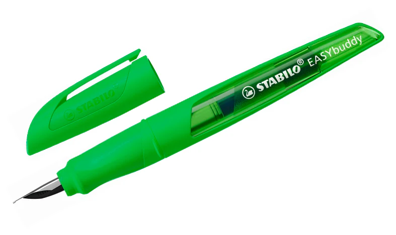 Ergonomic School Fountain Pen - STABILO EASYbuddy Neon - Assorted Colours and Nibs - Image 2
