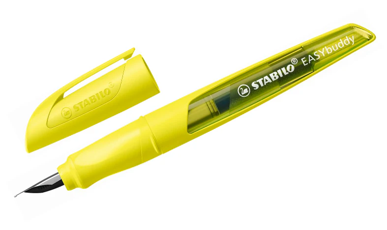 Ergonomic School Fountain Pen - STABILO EASYbuddy Neon - Assorted Colours and Nibs - Image 4