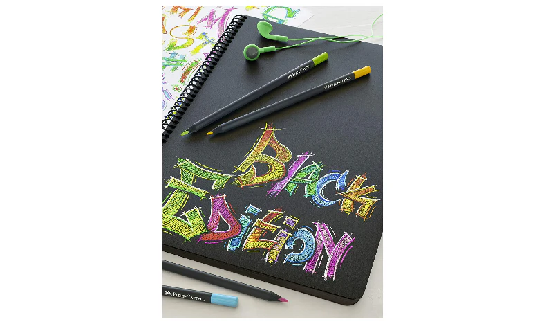 Faber-Castell Colour Pencils Black Edition Set of 24 Assorted Colours - Image 6