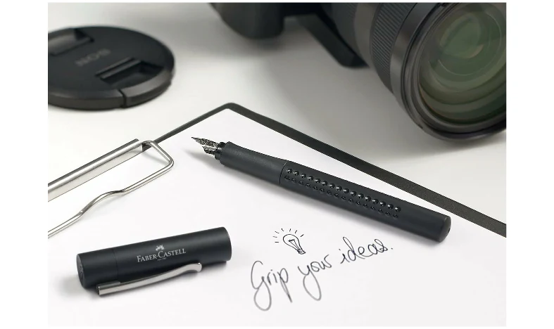 Faber-Castell Grip 2011 Fountain Pen and Ballpoint Set Black - Image 7