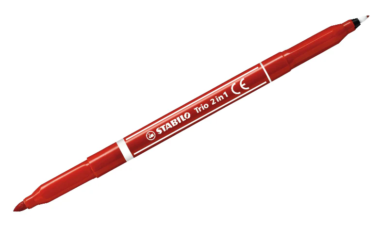 Fibre-Tip Pen and Fineliner - STABILO Trio 2 in 1 - Assorted Pack Sizes & Colours - Image 11