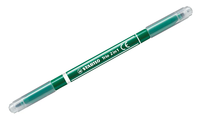 Fibre-Tip Pen and Fineliner - STABILO Trio 2 in 1 - Assorted Pack Sizes & Colours - Image 13