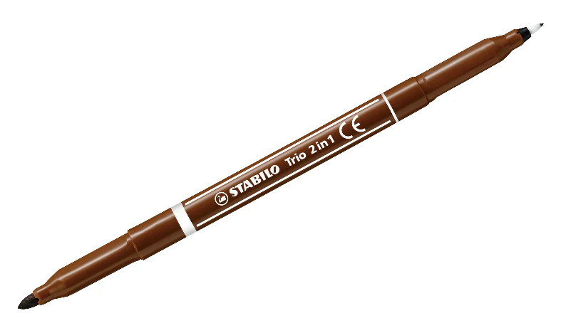 Fibre-Tip Pen and Fineliner - STABILO Trio 2 in 1 - Assorted Pack Sizes & Colours - Image 3