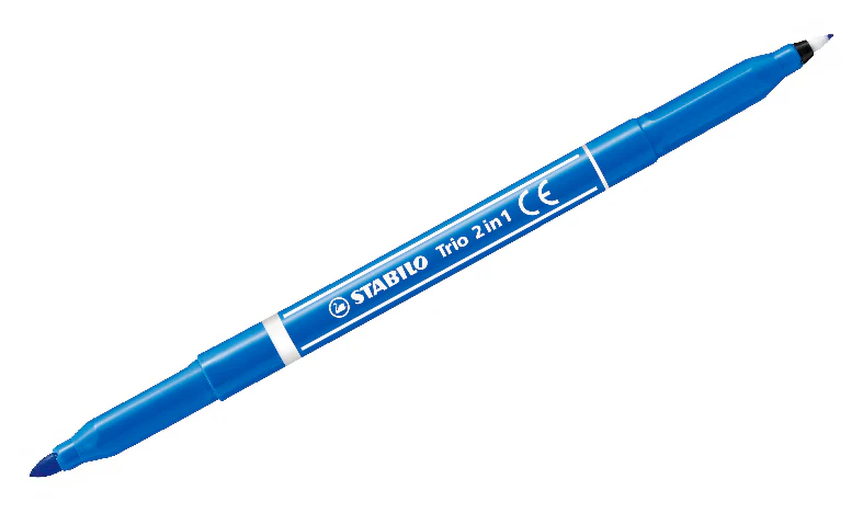 Fibre-Tip Pen and Fineliner - STABILO Trio 2 in 1 - Assorted Pack Sizes & Colours - Image 6