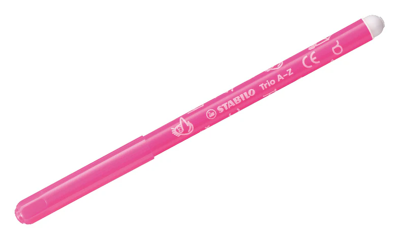 Fibre-Tip Pen with Triangular Grip Zone - STABILO Trio A-Z - Pack of 12 - Assorted Colours including 2 Neon Colours - Image 3