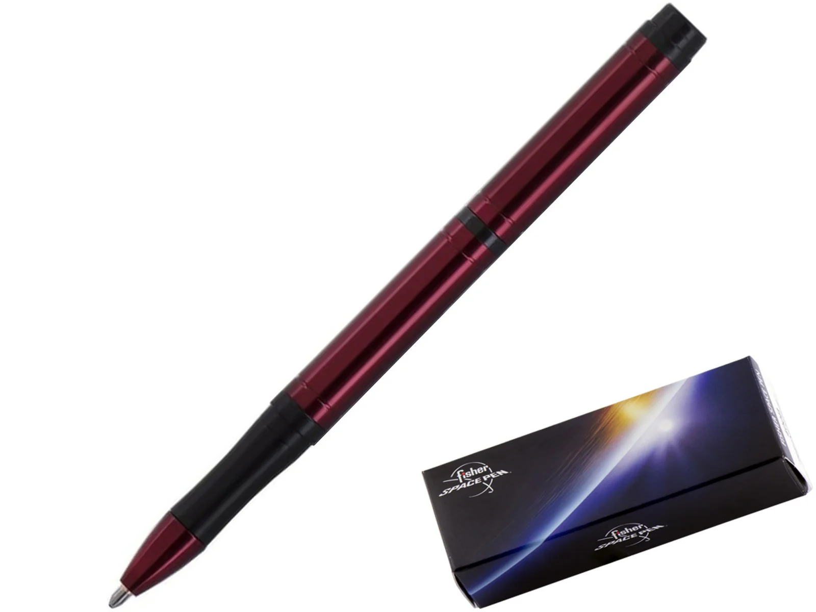 Fisher Space Pen Pocket‑Tec Ballpoint Pen – Red (Gift Boxed)