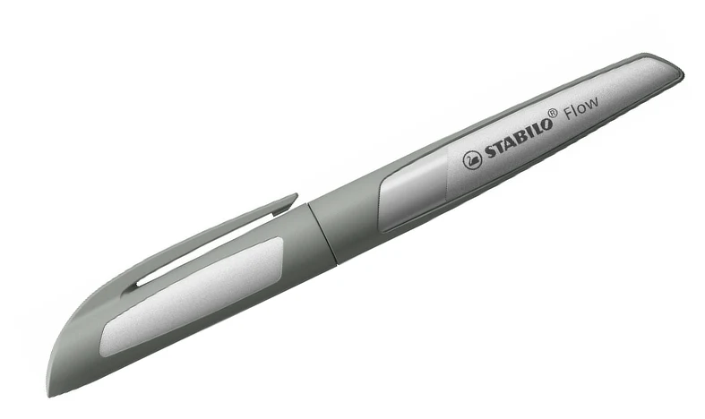 Fountain Pen - STABILO Flow - MONOCHROME - Medium Nib - Pack of 1 - Assorted Colours including Blue Ink Cartridge - Image 3