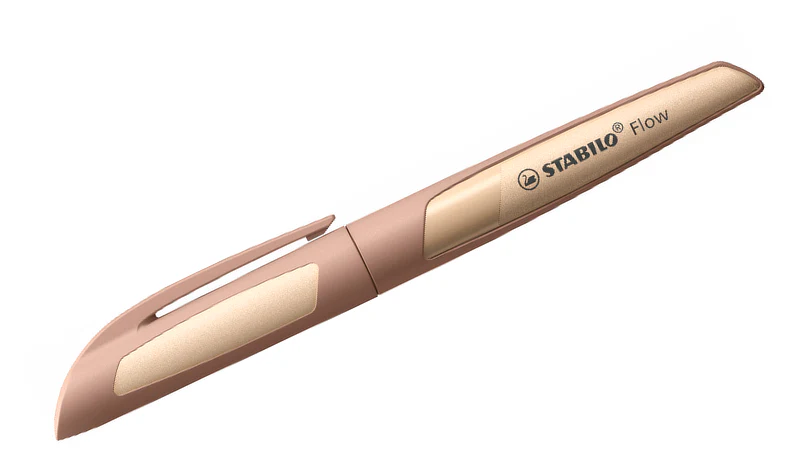 Fountain Pen - STABILO Flow - MONOCHROME - Medium Nib - Pack of 1 - Assorted Colours including Blue Ink Cartridge - Image 9