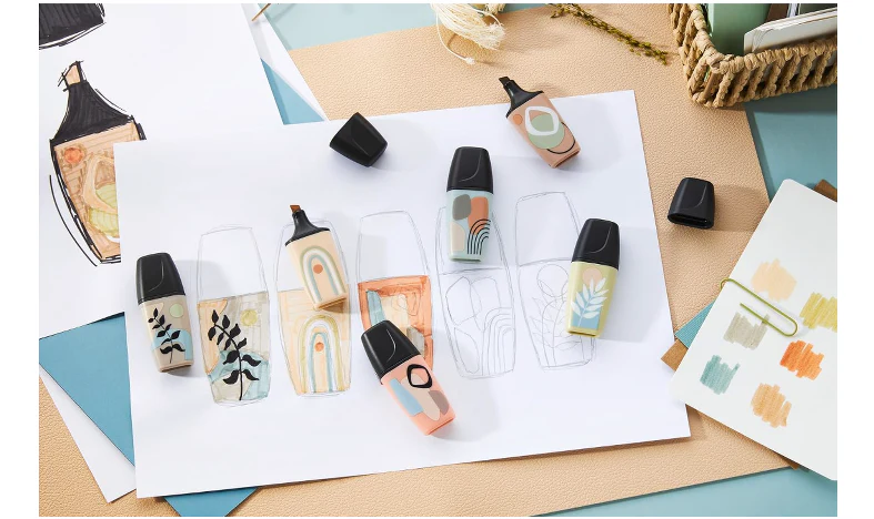 Highlighter - STABILO BOSS MINI Naturevibes - Pack of 5 Assorted Colours - Image 9