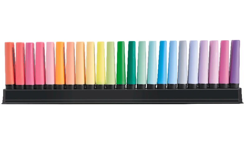 Highlighter - STABILO BOSS ORIGINAL - ARTY - Deskset of 23 - Assorted Colours - Image 4