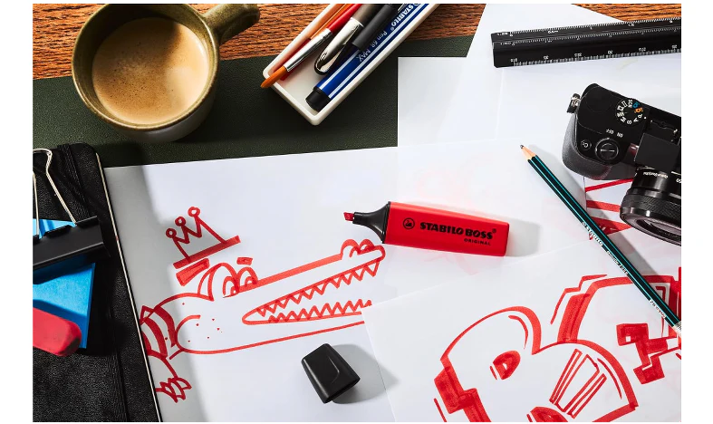 Highlighter - STABILO BOSS ORIGINAL - Pack of 1 - Real Red - Image 7