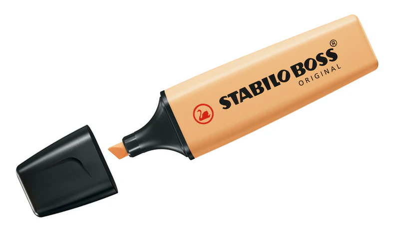 Highlighter - STABILO BOSS ORIGINAL Pastel - Deskset of 15 - Assorted Colours - Image 14