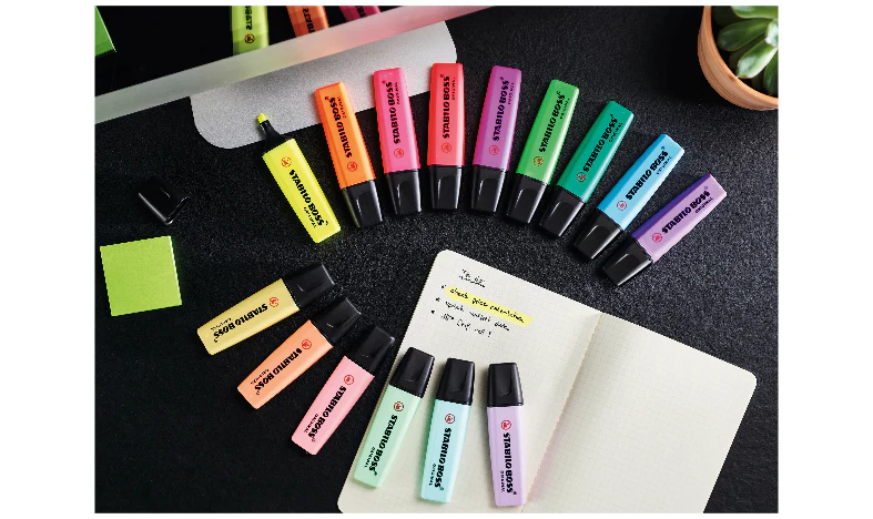 Highlighter - STABILO BOSS ORIGINAL Pastel - Deskset of 15 - Assorted Colours - Image 19