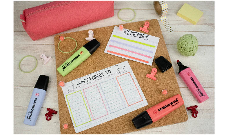 Highlighter - STABILO BOSS ORIGINAL Pastel - Deskset of 15 - Assorted Colours - Image 22