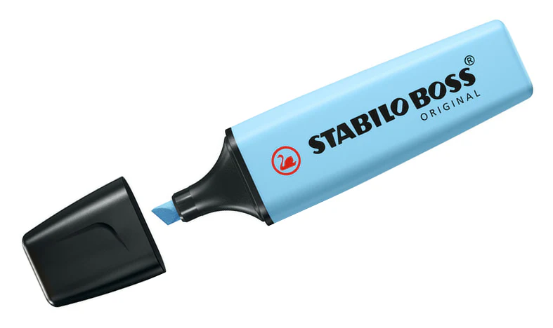 Highlighter - STABILO BOSS ORIGINAL Pastel - Deskset of 15 - Assorted Colours - Image 4