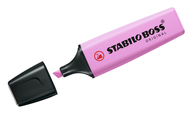 Highlighter - STABILO BOSS ORIGINAL Pastel - Deskset of 15 - Assorted Colours - Image 9
