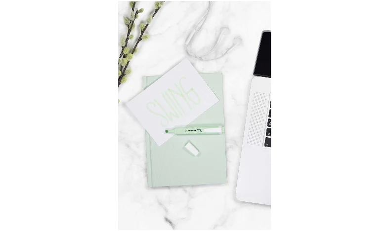 Highlighter - STABILO swing cool Pastel - Pack of 4 - Hint of Mint, Pink Blush, Lilac Haze, Touch of Turquoise - Image 6
