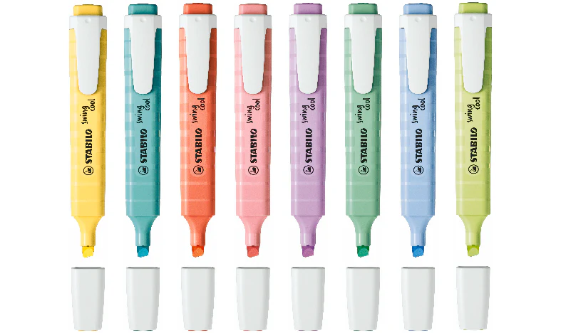 Highlighter - STABILO swing cool Pastel - Pack of 8 - Assorted Colours - Image 3