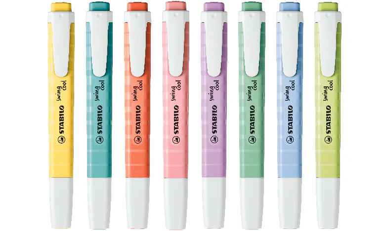 Highlighter - STABILO swing cool Pastel - Pack of 8 - Assorted Colours - Image 4