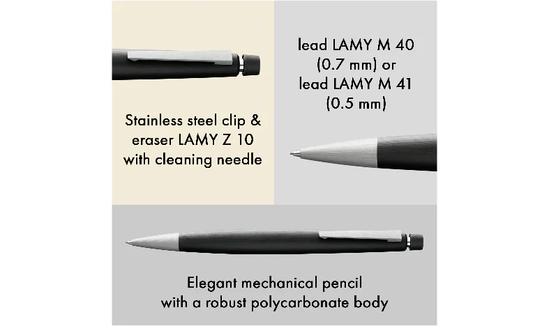 LAMY 2000 Pencil - GIft Boxed - With FREE LAMY Drawstring Bag - Image 4