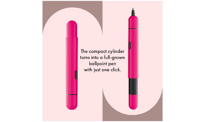 LAMY 288 KS pico Pink Ballpoint Pen and Leather Pouch set - Image 7