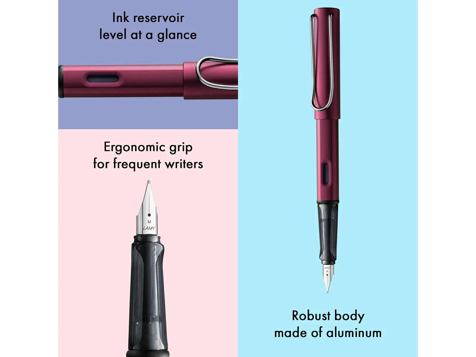 LAMY AL-star Fountain Pen – Black Purple - Image 5