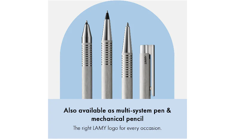 LAMY logo Ballpoint Pen Brushed Steel - Image 6