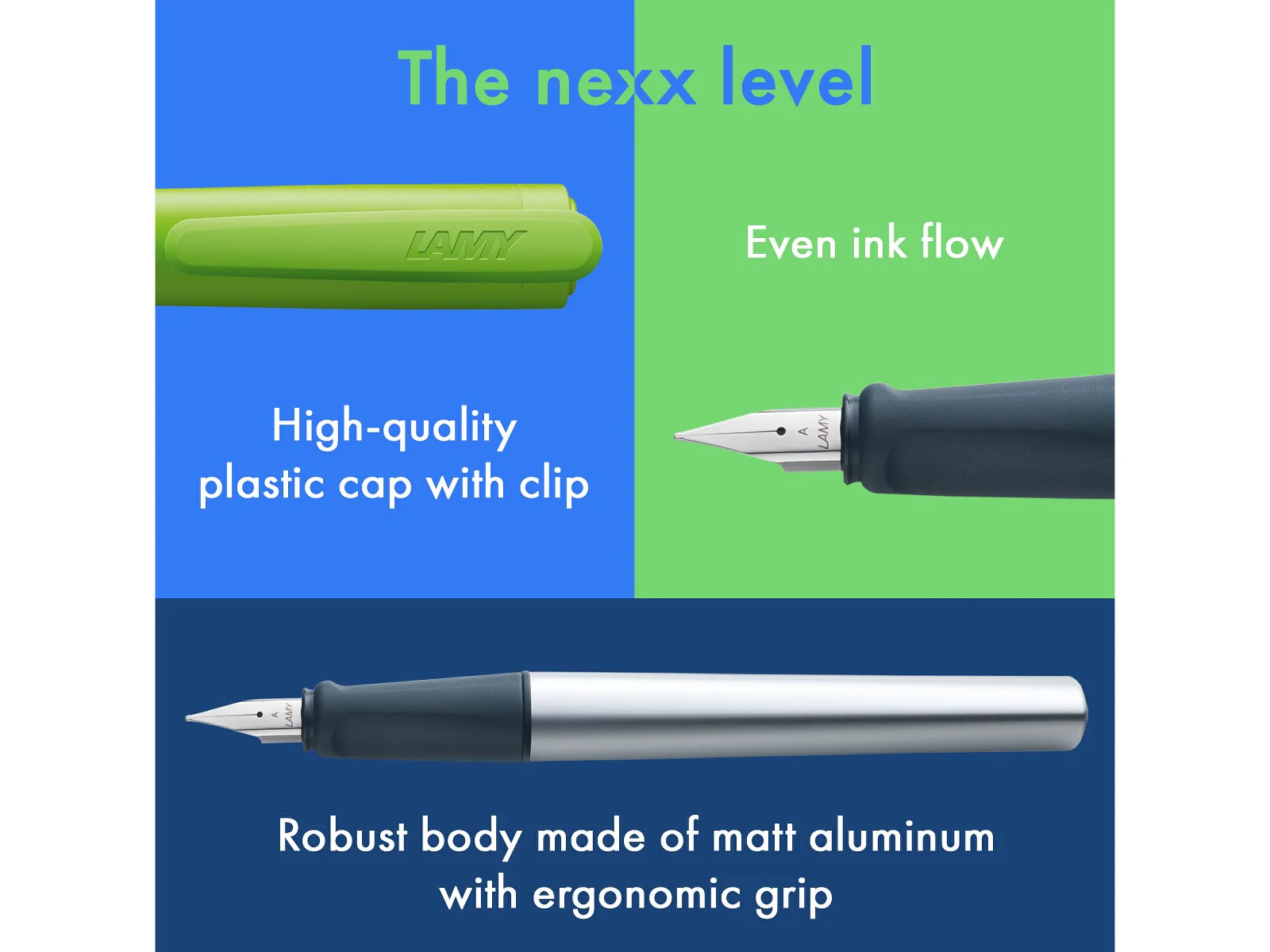 LAMY nexx Fountain Pen – Lime - Image 4
