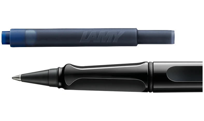 LAMY safari Ink Cartridge Rollerball Pen Black - Image 4