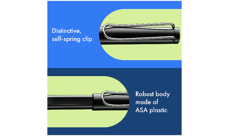 LAMY safari Ink Cartridge Rollerball Pen Black - Image 8