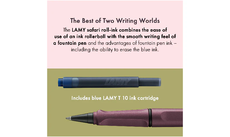 LAMY safari Ink Cartridge Rollerball Pen Scarlet - Image 9