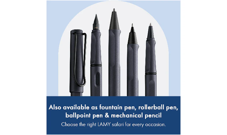 LAMY safari Ink Cartridge Rollerball Pen Steel Black - Image 10
