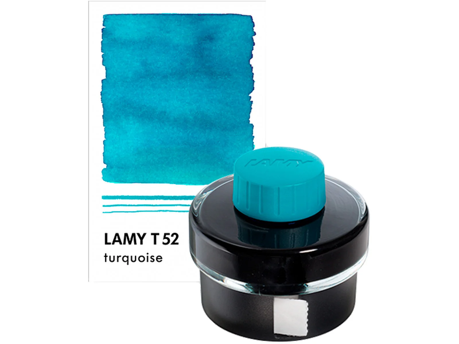 LAMY T52 Fountain Pen Ink Bottle 50ml – Turquoise - Image 3