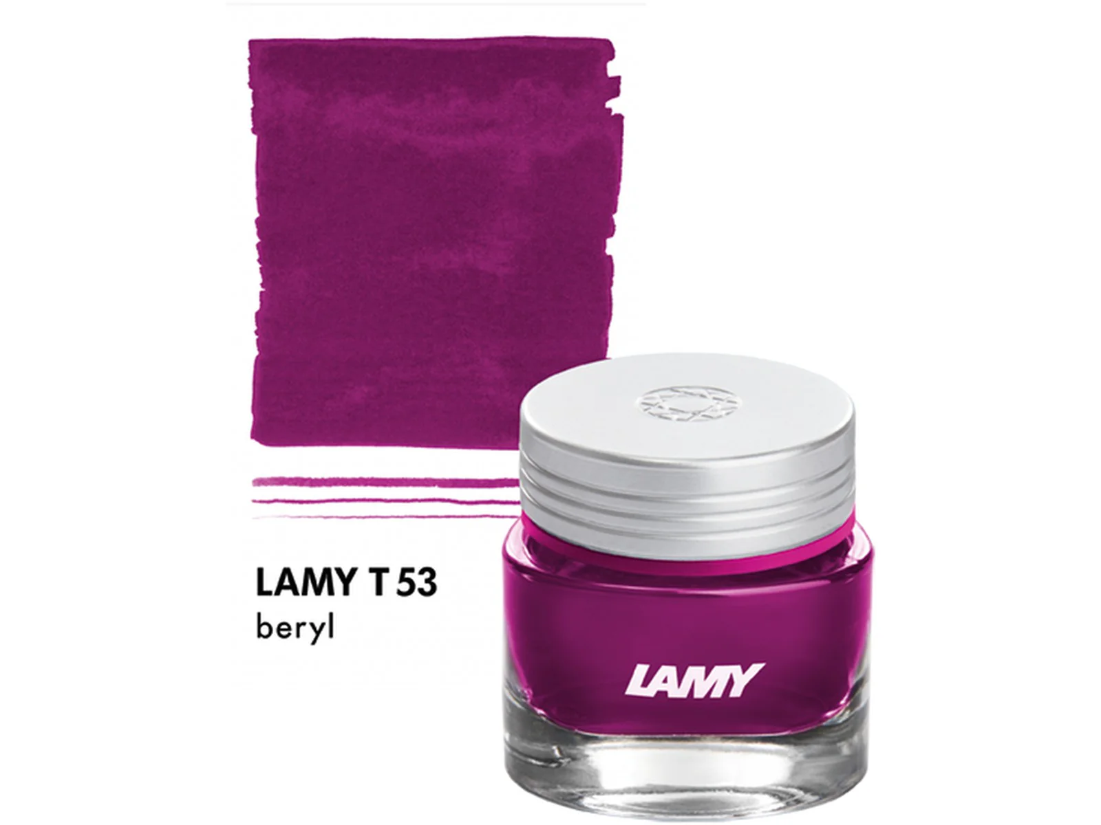 LAMY T53 Crystal Fountain Pen Ink Bottle 30ml – Beryl - Image 3