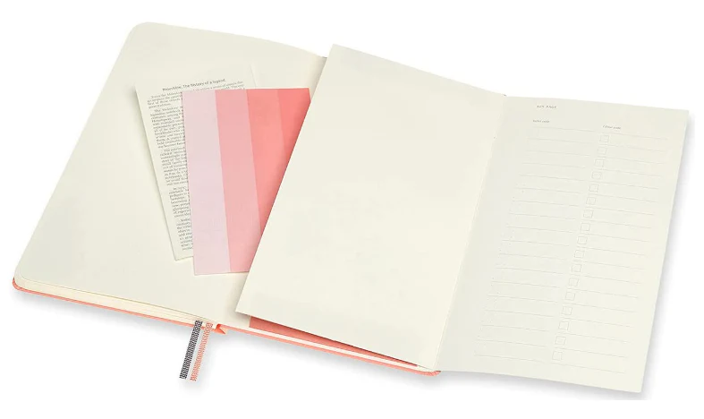 Moleskine Art Bullet Large Notebook Coral Pink - Image 8