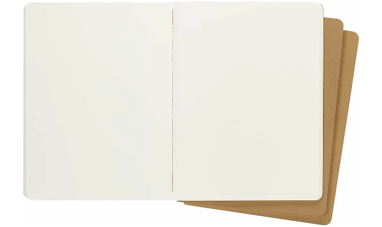 Moleskine Cahier Extra Extra Large Journal Kraft Brown - Plain or Ruled - Image 3